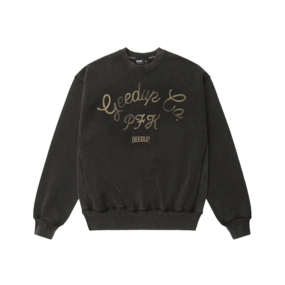 Geedup PFK Boxer Crewneck 'Washed Black' (2025)