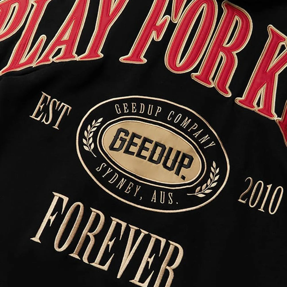 Geedup PFK Company Hoodie 'Black / Red / Cream' (2025)
