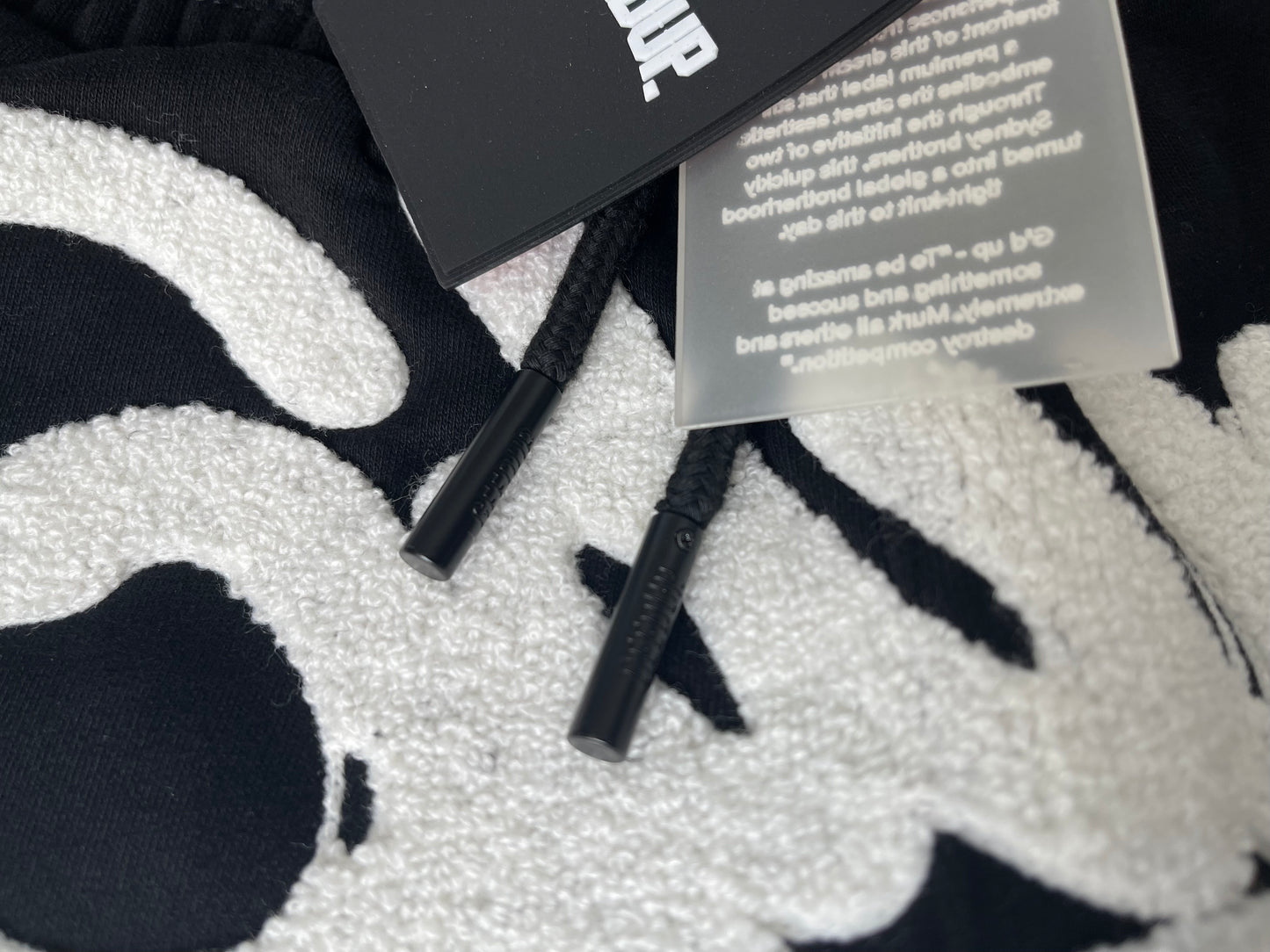 Geedup Handstyle Track Pants 'Black White' (2023)