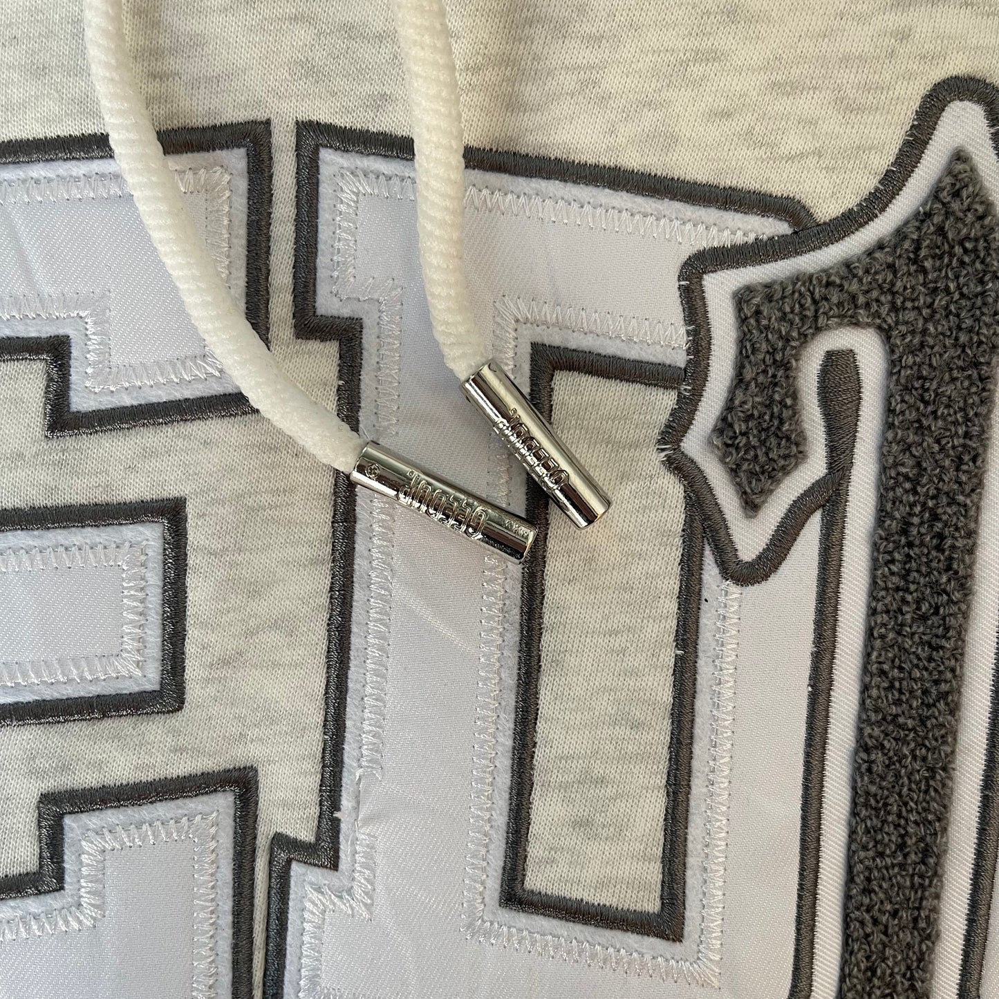 Geedup x Trapstar Team Logo x Irongate T Hoodie 'White Marle/Grey' (2025)