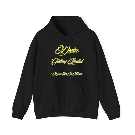 DCL DGIT Yellow Script Black Hood