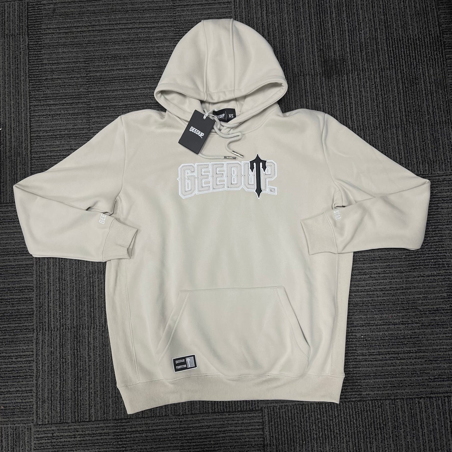 Geedup x Trapstar PFK x Irongate Hoodie 'Grey / Black' (2025)