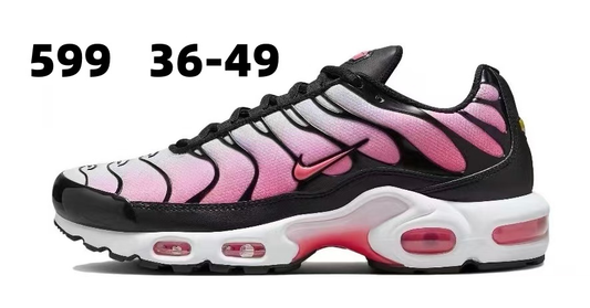 Nike TN White Pink with Pink Black Swoosh