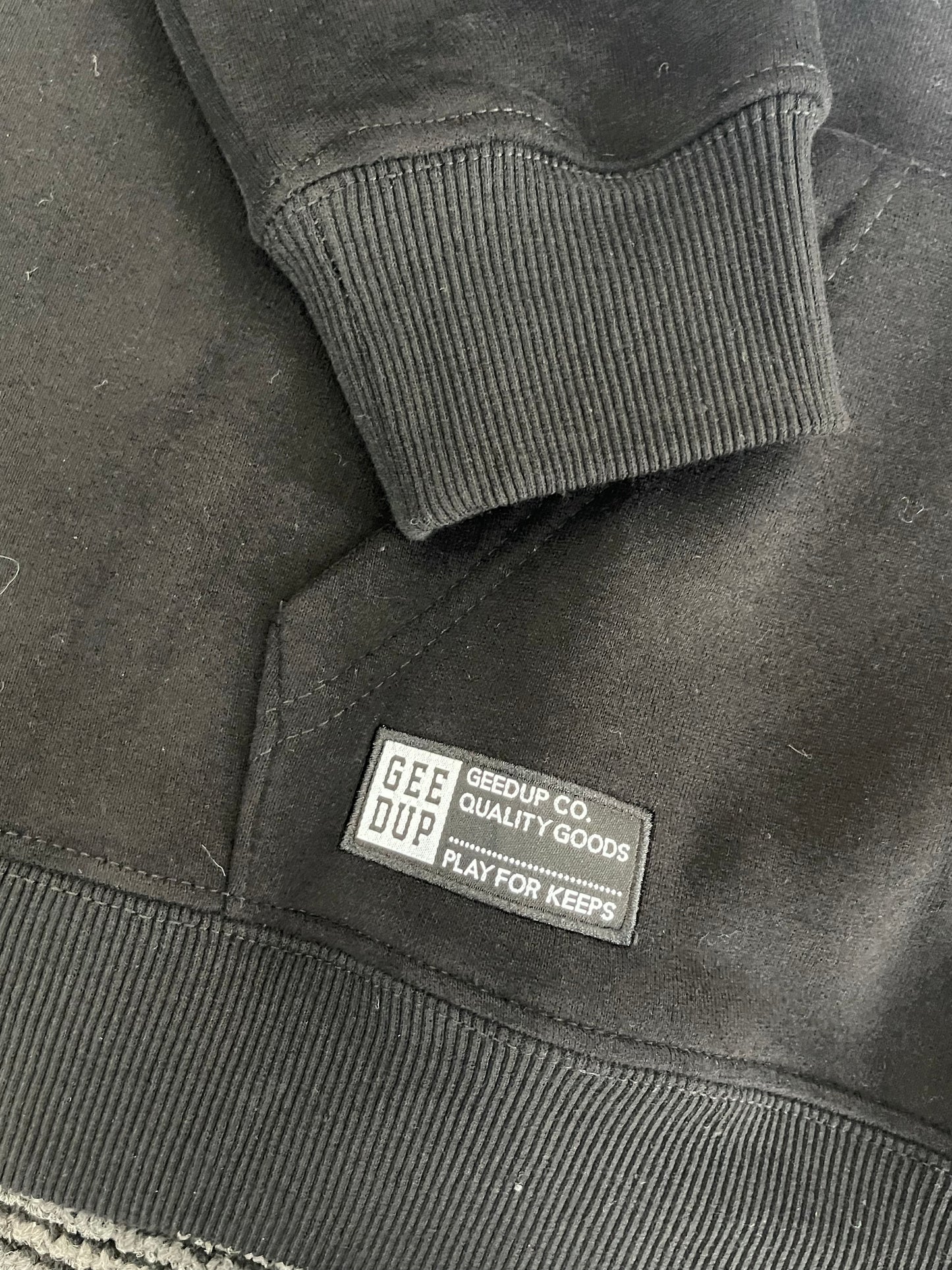 Geedup Handstyle Hoodie 'Black White' (2023)