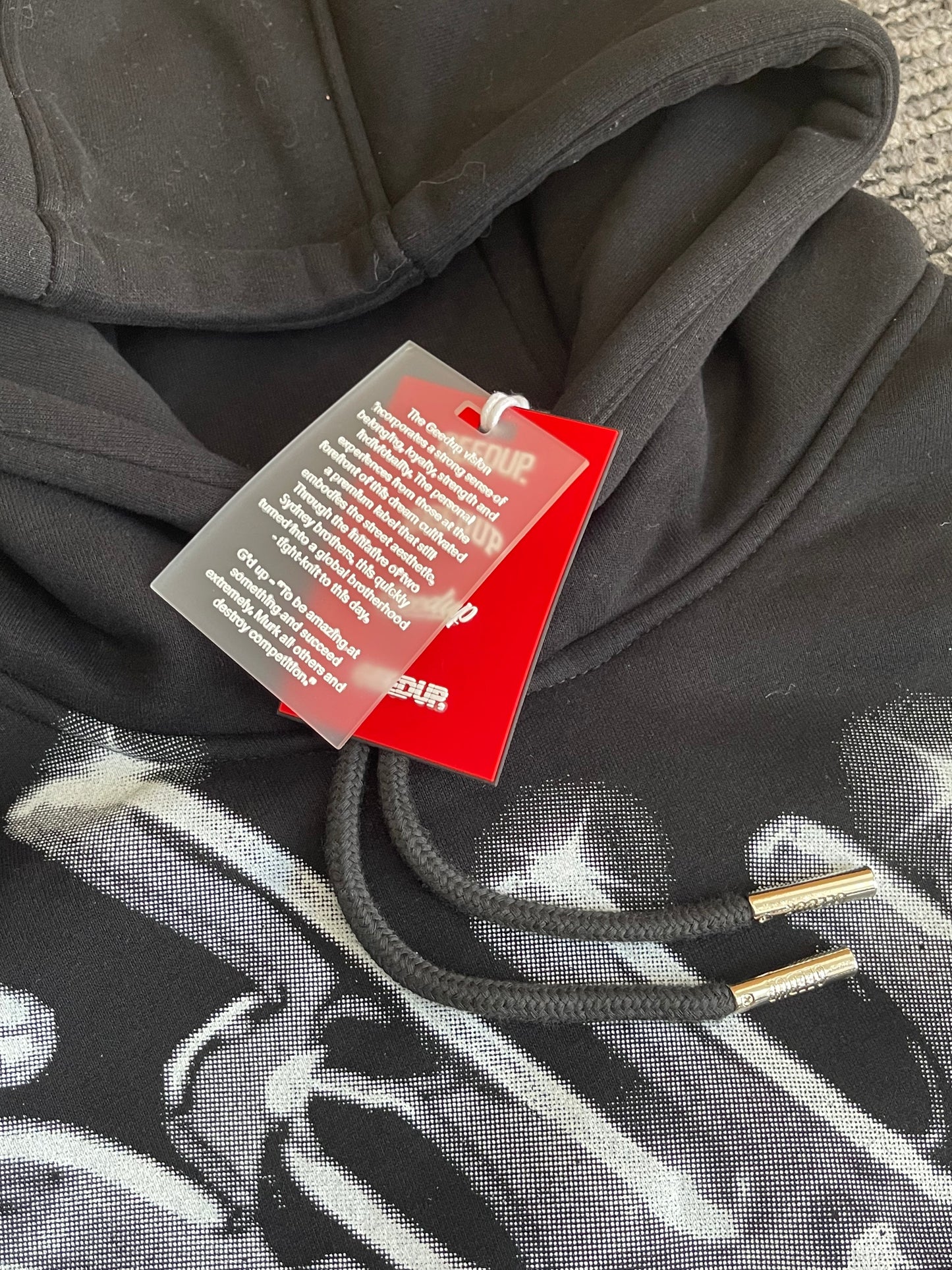 Geedup Handstyle Hoodie 'Black / Chrome' (2024)