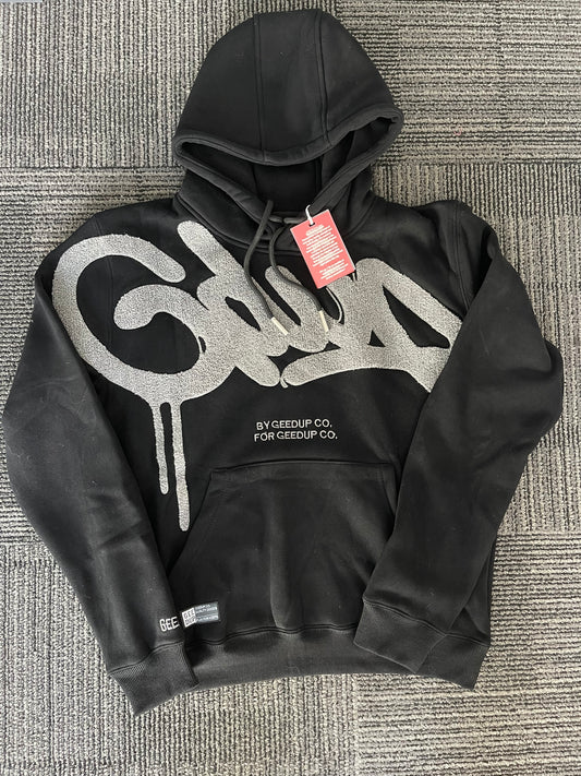 Geedup Handstyle Hoodie 'Black / Grey' (2024)