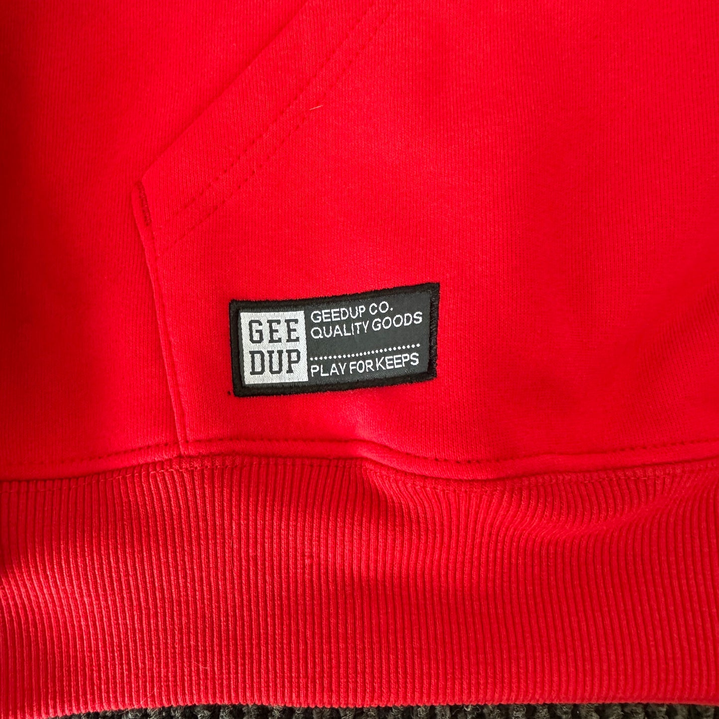 Geedup Handstyle Hoodie 'Red / Black' (2024)