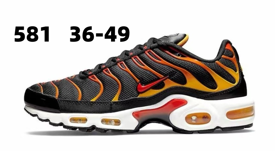 Nike TN Black Red Orange with Red Black Swoosh