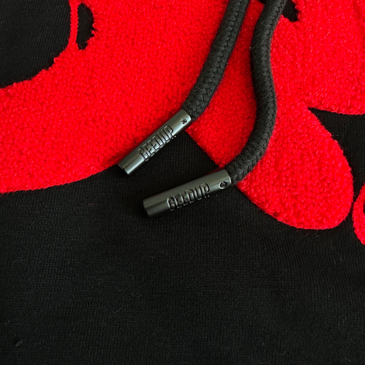 Geedup Handstyle Hoodie 'Black / Red' (2024)