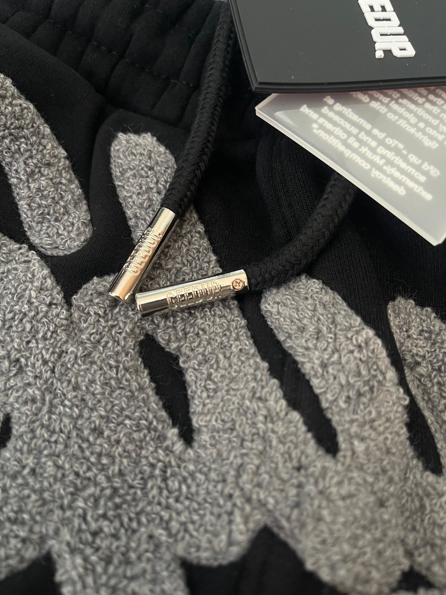 Geedup Handstyle Track Pants 'Black / Grey' (2024)