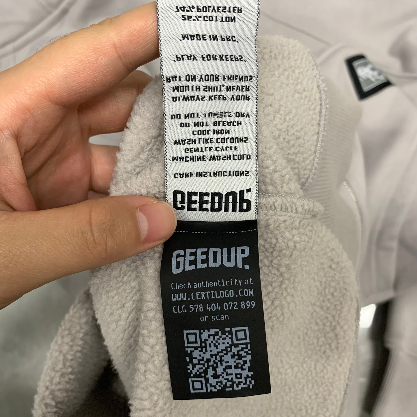 Geedup Handstyle Bally Jacket 'Grey / White' (2025)