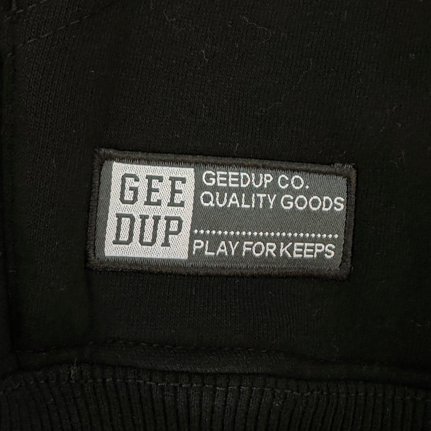 Geedup Team Logo Hoodie 'Black / Baby Blue 2.0' (2022)