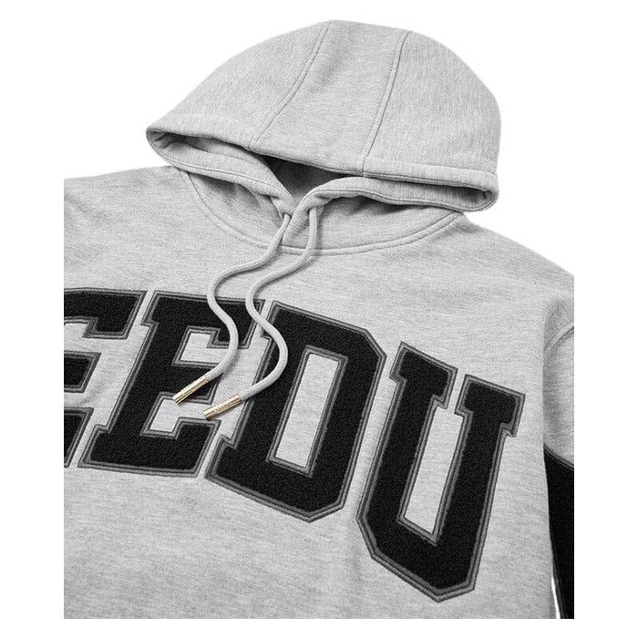 Geedup Team Logo Hoodie Grey Marle Black