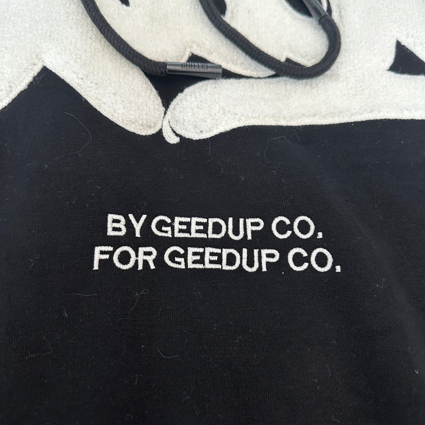 Geedup Handstyle Hoodie 'Black White' (2023)