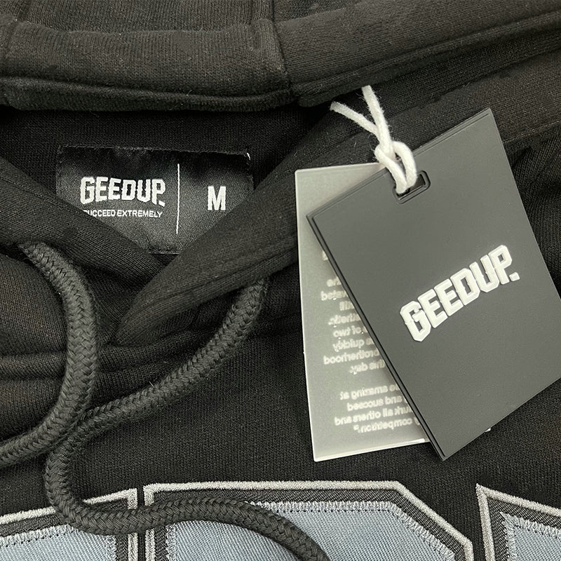 Geedup Team Logo/Handstyle Hoodie 'Black / Grey / White' (2025)
