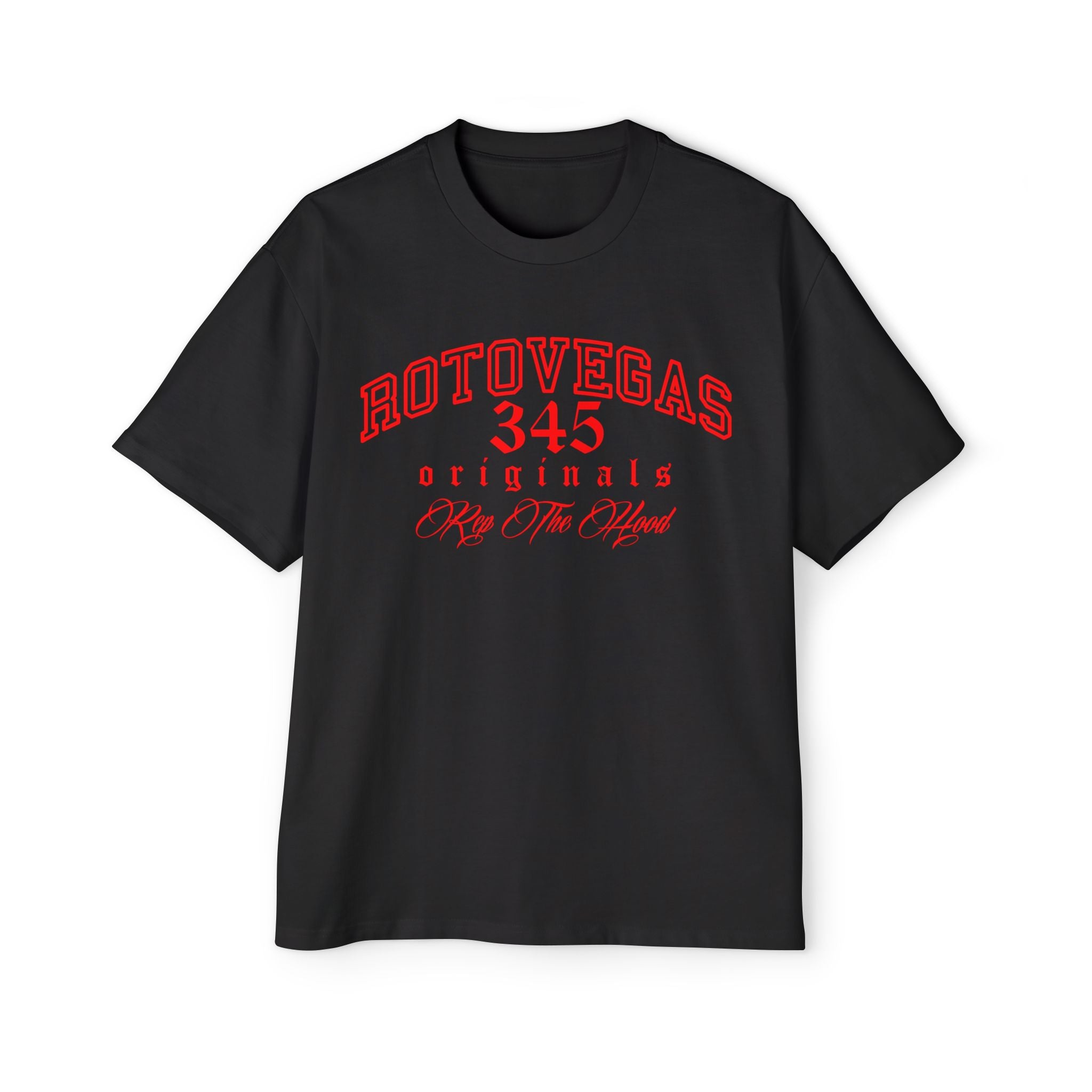 DCL Rotovegas 345 Originals Rep The Hood Red Black Tee – Dspize ...