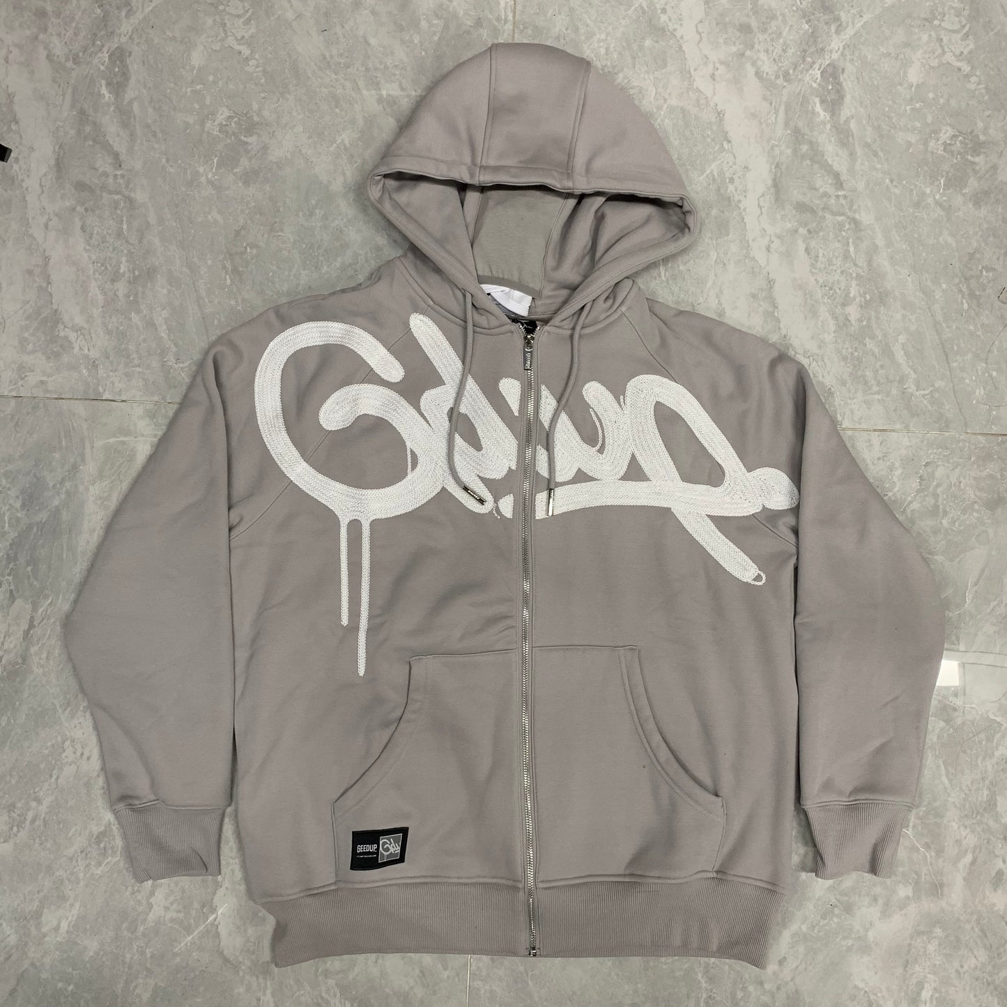 Geedup Handstyle Bally Jacket 'Grey / White' (2025)