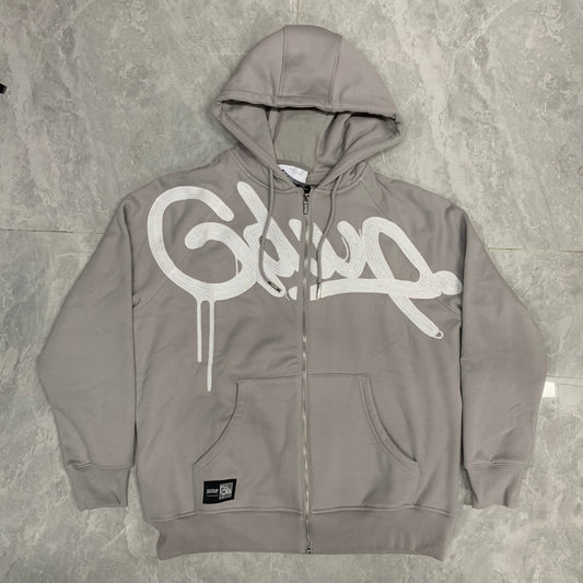 Geedup Handstyle Bally Jacket 'Grey / White' (2025)