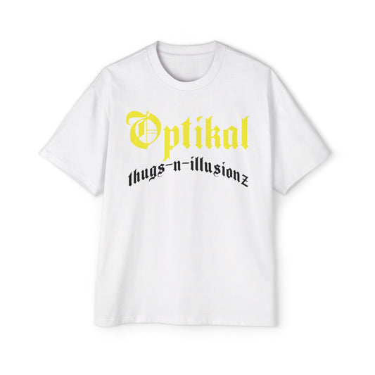 DCL Optikal thugs-n-illusionz Yellow/Black White Tee