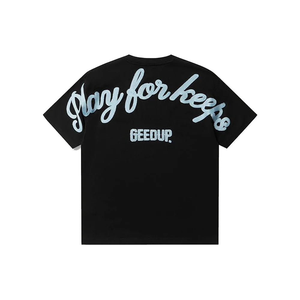 Geedup PFK Script T-Shirt 'Black / Blue' (2025)