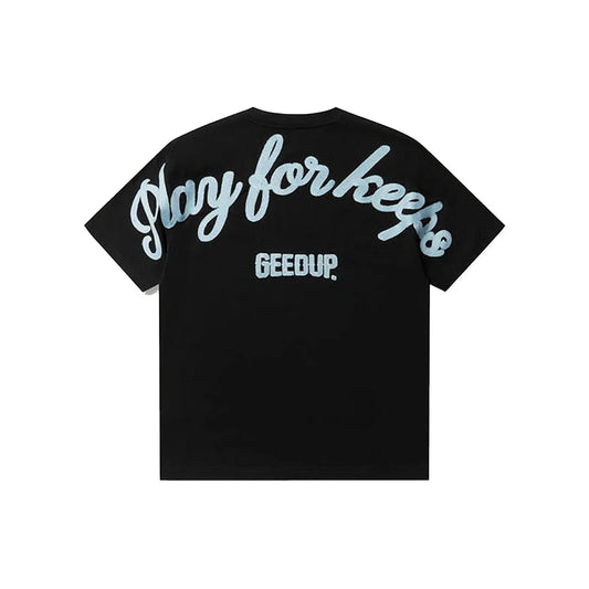 Geedup PFK Script T-Shirt 'Black / Blue' (2025)