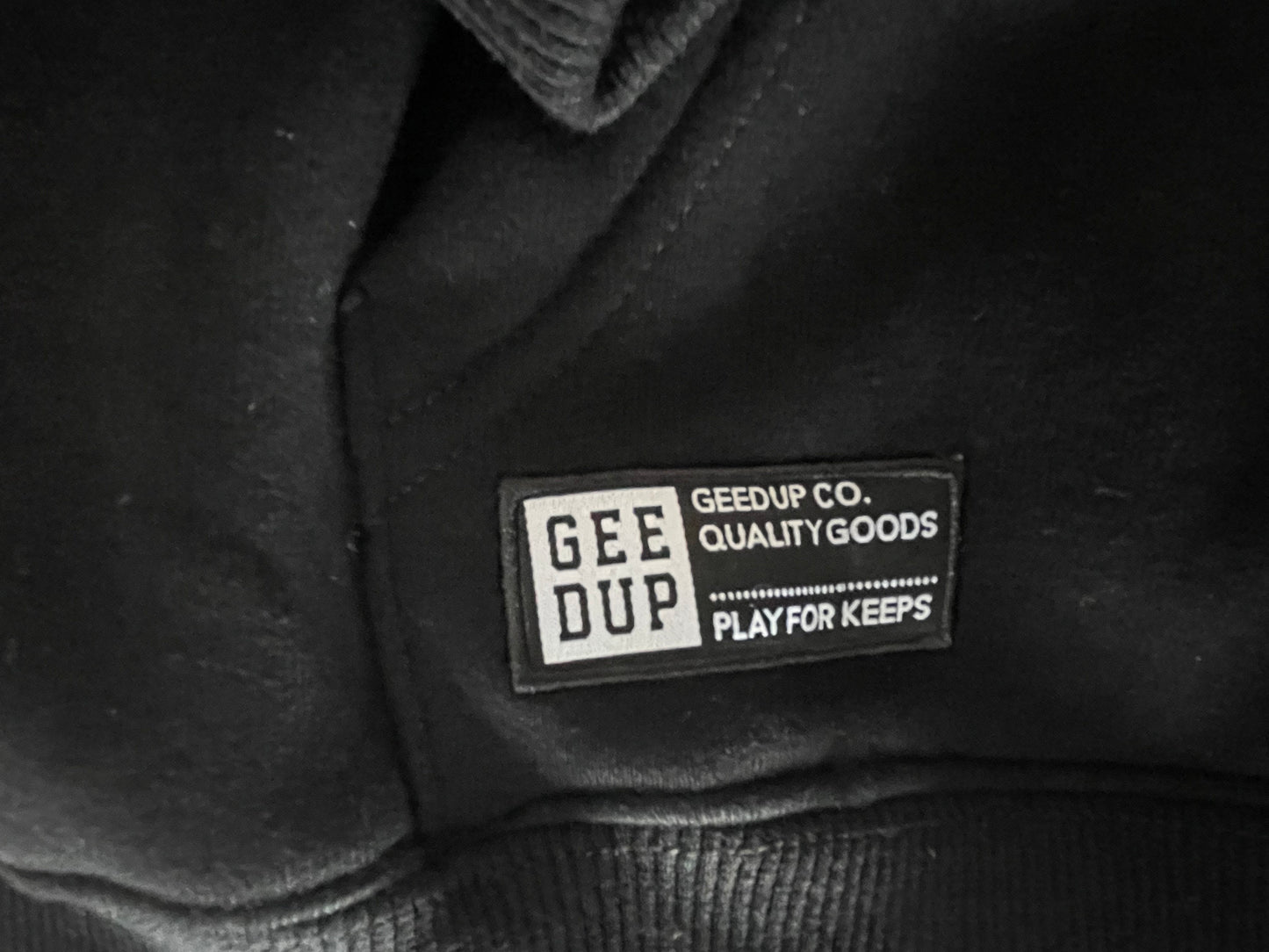 Geedup Handstyle Hoodie 'Black / Baby Blue' (2024)