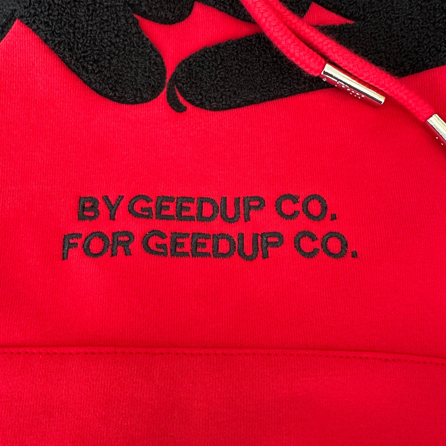 Geedup Handstyle Hoodie 'Red / Black' (2024)