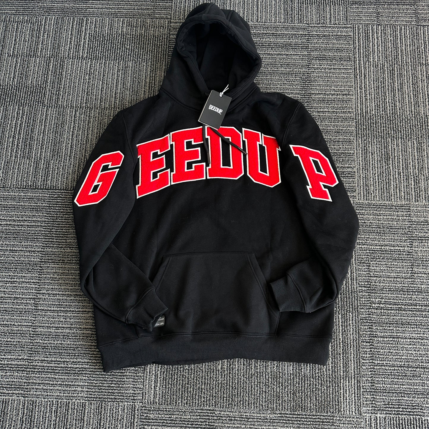 Geedup Team Logo Hoodie 'Black / White / Red' (2025)