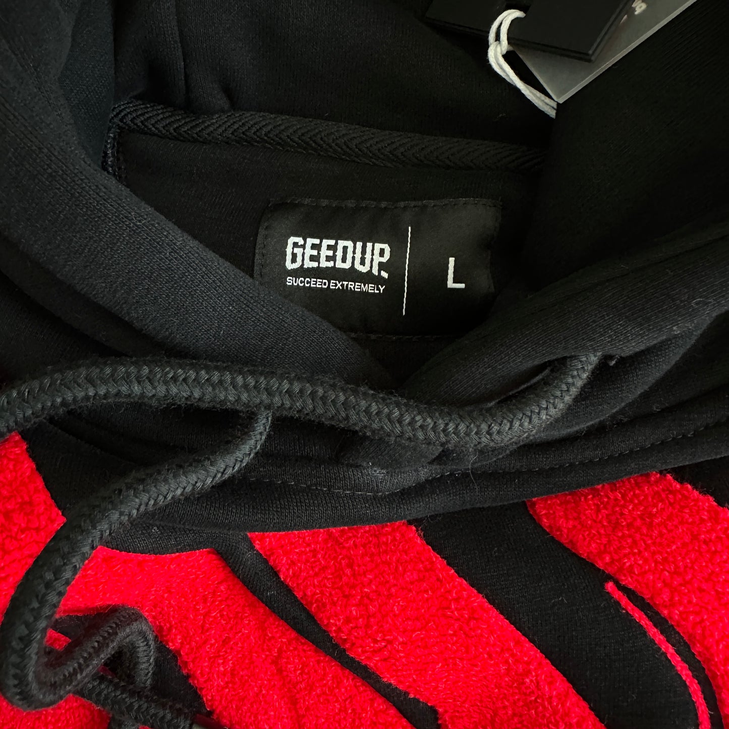 Geedup Handstyle Hoodie 'Black / Red' (2024)