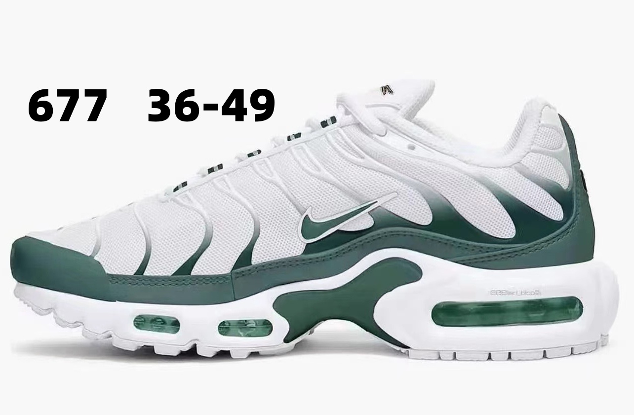 Nike TN White with Oxid Green Swoosh