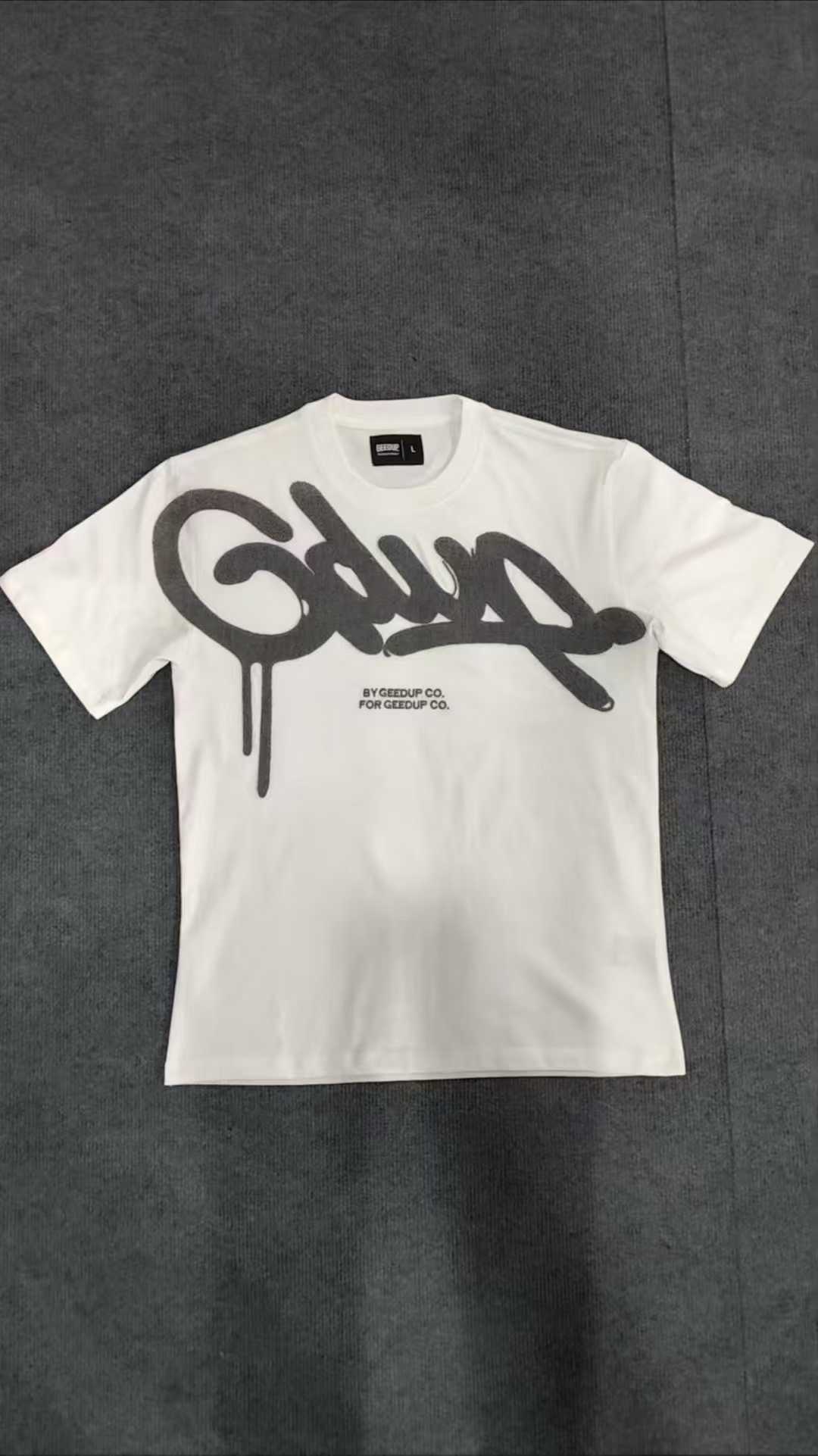 Geedup Handstyle Tee 'White / Grey' (2024)