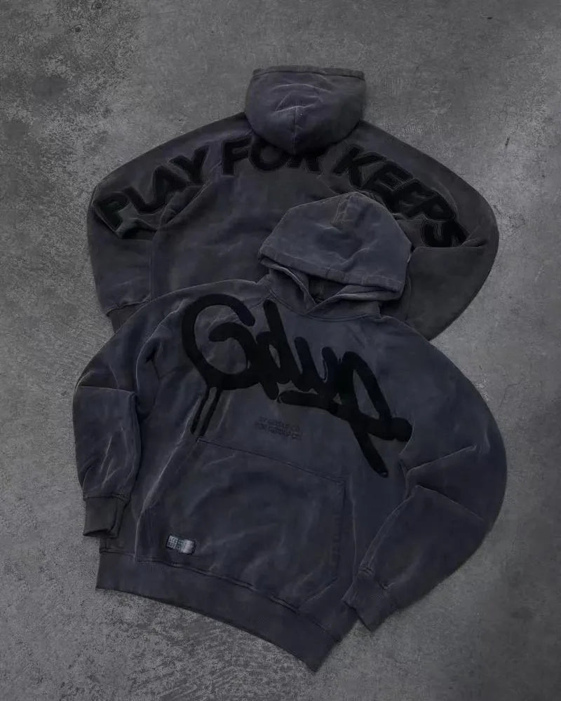 Geedup Handstyle Play For Keeps Hoodie 'Blackout' (2023)