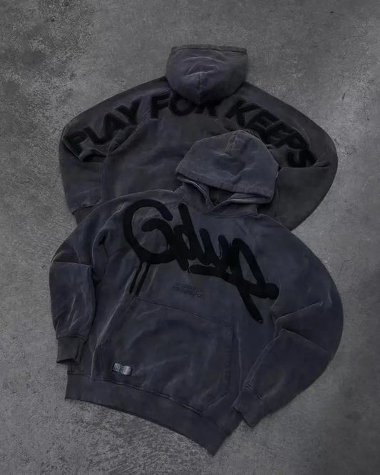Geedup Handstyle Play For Keeps Hoodie 'Blackout' (2023)