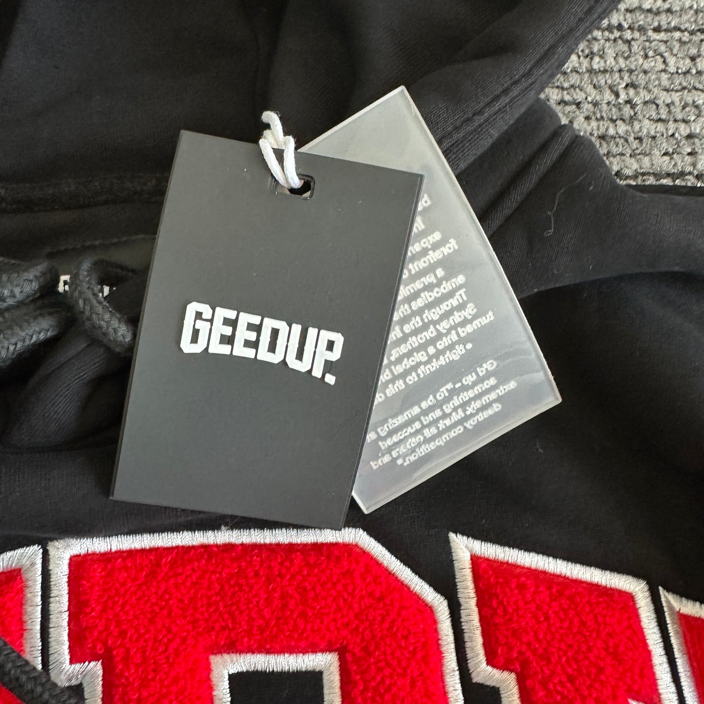 Geedup Team Logo Hoodie 'Black / White / Red' (2025)