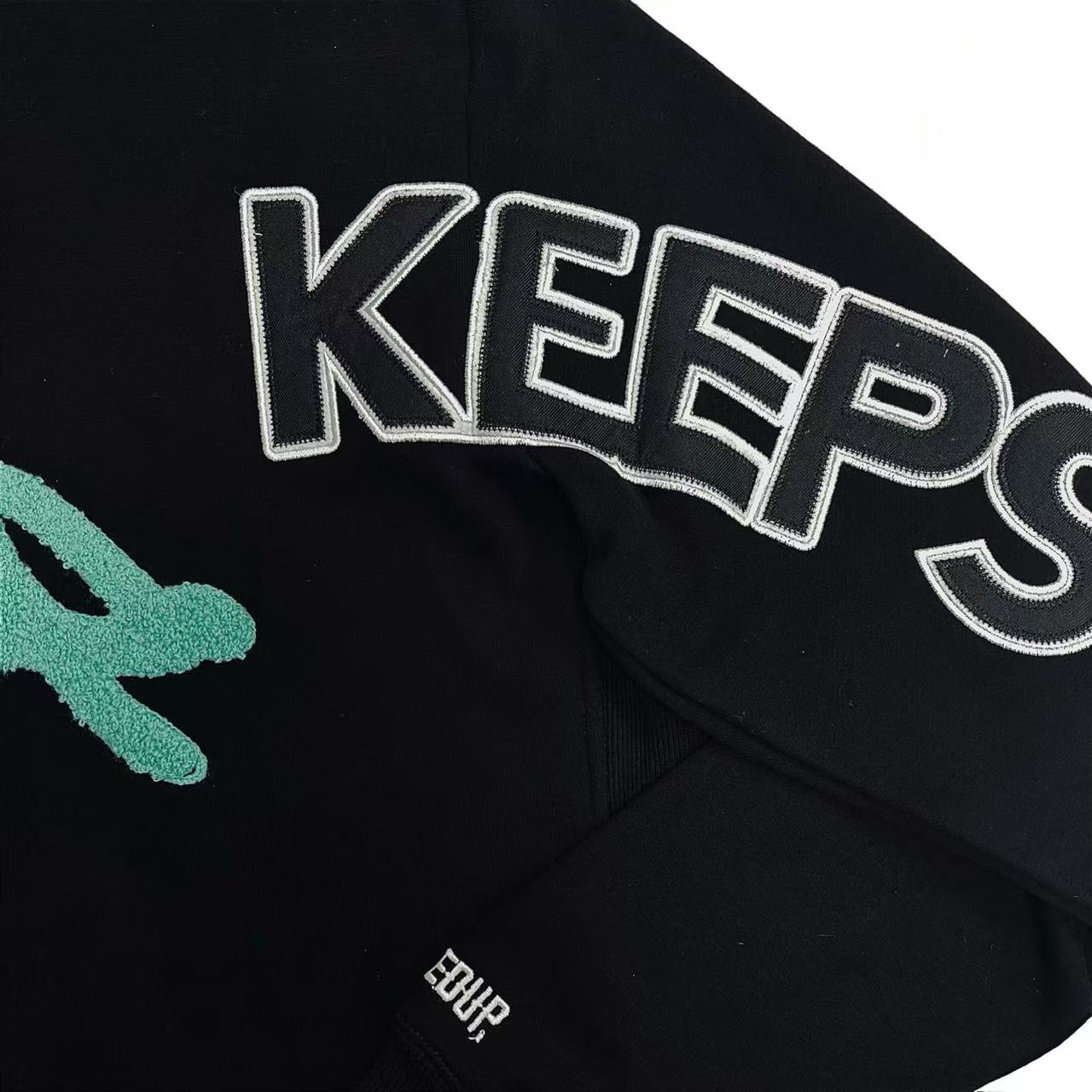 Geedup x Trapstar Handstyle x Irongate Play For Keeps Hoodie 'Black / Teal' (2025)