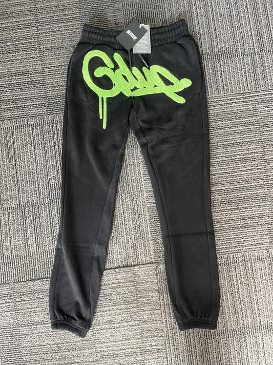 Geedup Handstyle Track Pants 'Black Yellow' (2022)