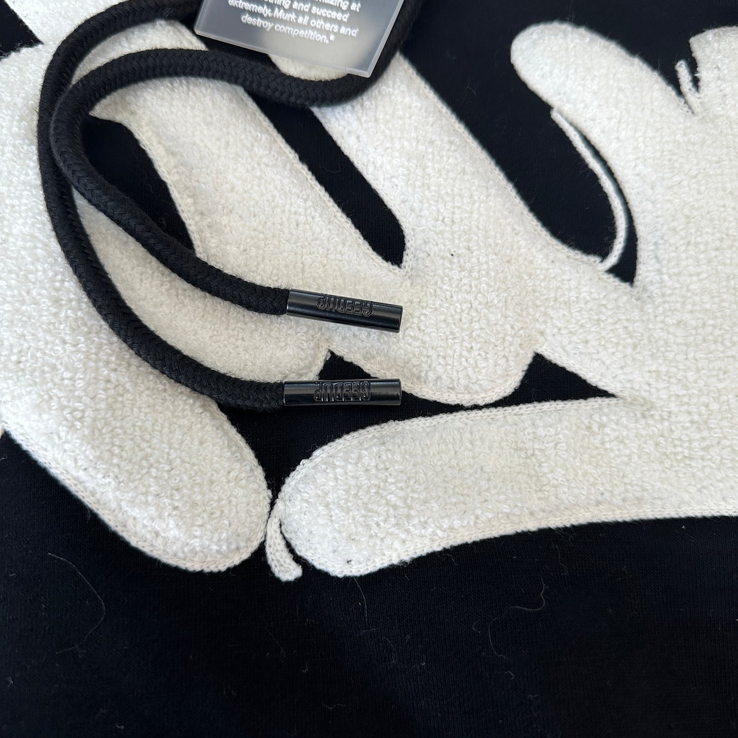 Geedup Handstyle Hoodie 'Black White' (2023)