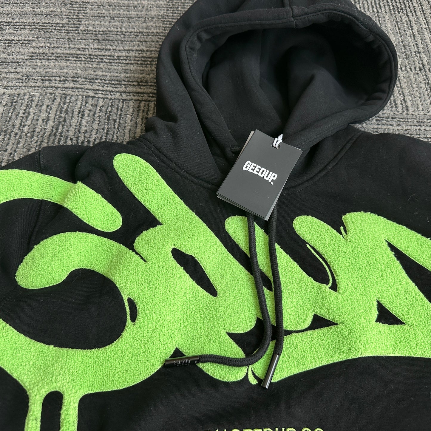 Geedup Handstyle Hoodie  'Black Yellow' (2022)