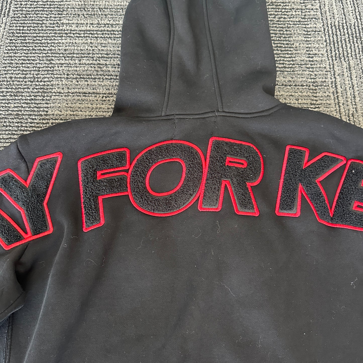 Geedup Play For Keeps Hoodie 'Black / Black Red' (2024)
