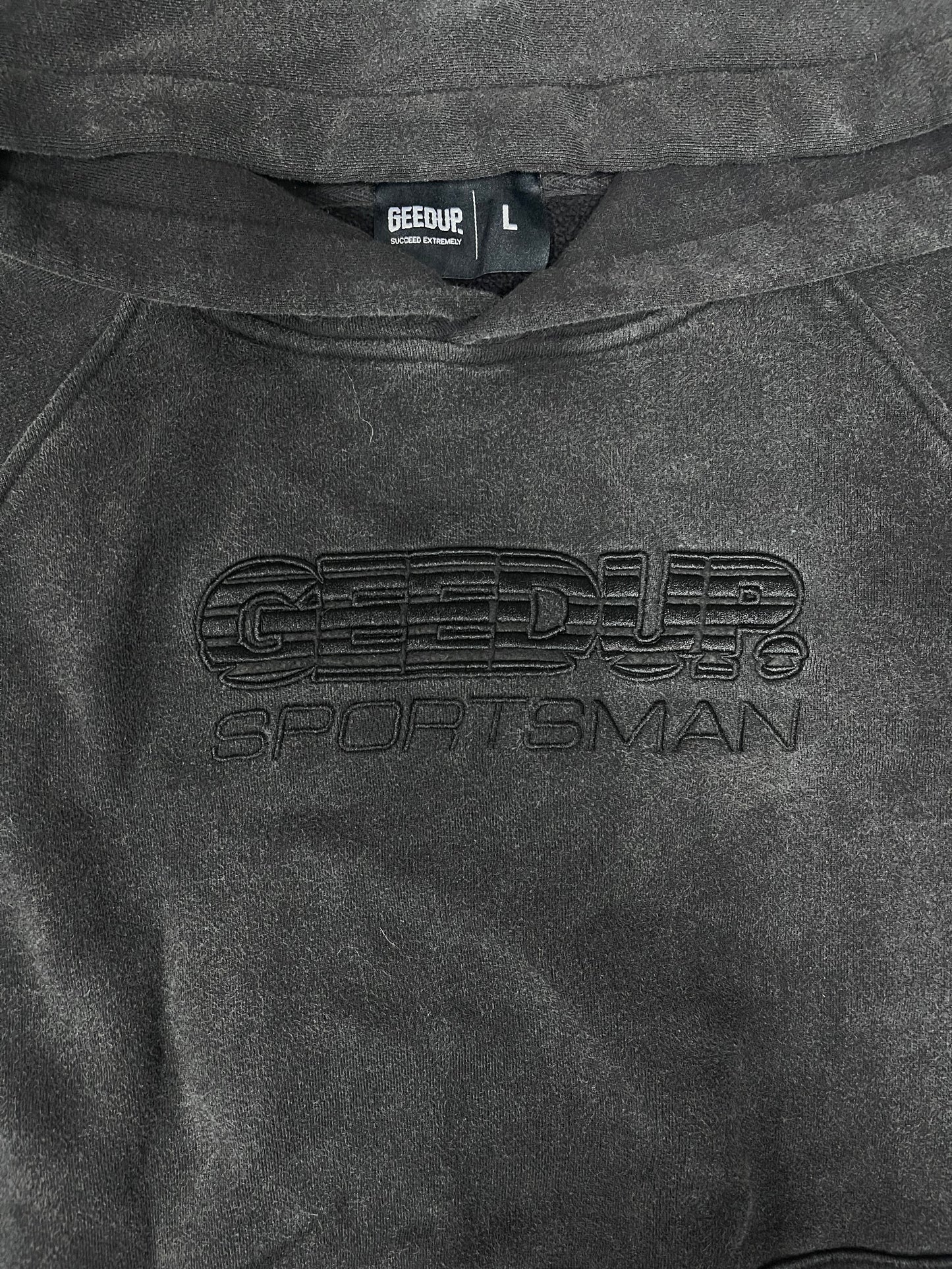 Geedup Sportsman Hoodie 'Vintage Washed Black'