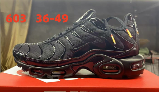 Nike TN Black with Black Swoosh