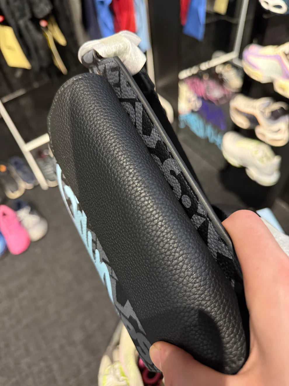 Geedup Blue Handstyle Leather Saddle Bag (Brand New)