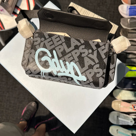 Geedup Blue Handstyle Leather Saddle Bag (Brand New)