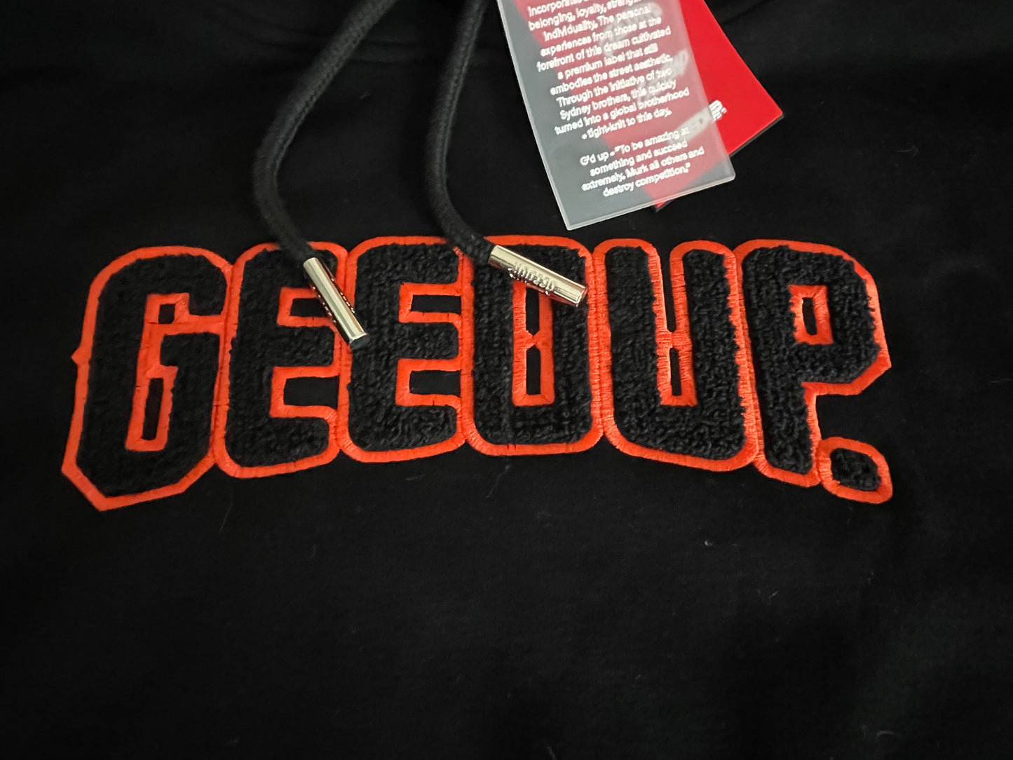 Geedup Play For Keeps Hoodie 'Black / Black Orange' (2024)