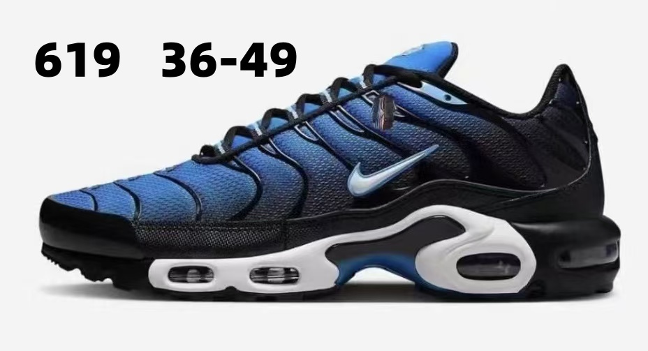Nike TN Blue Black with White Blue Swoosh
