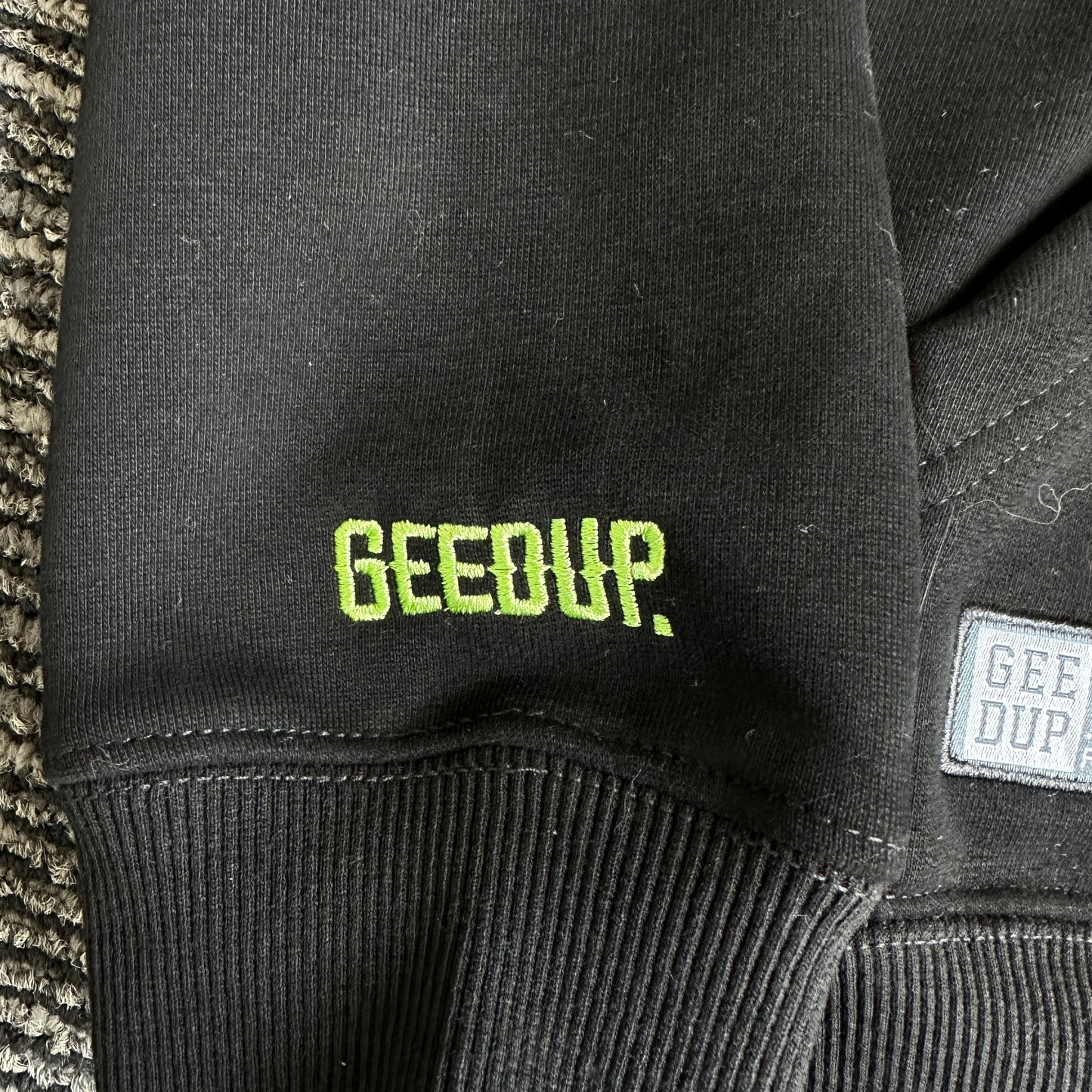 Geedup Handstyle Hoodie  'Black Yellow' (2022)