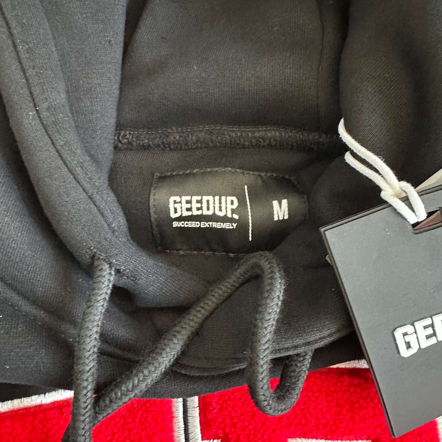 Geedup Team Logo Hoodie 'Black / White / Red' (2025)