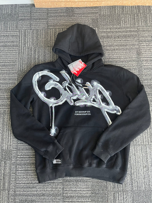 Geedup Handstyle Hoodie 'Black / Chrome' (2024)