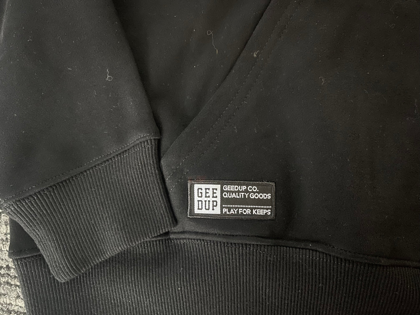 Geedup Team Logo Hoodie 'Black / Black Orange' (2025)