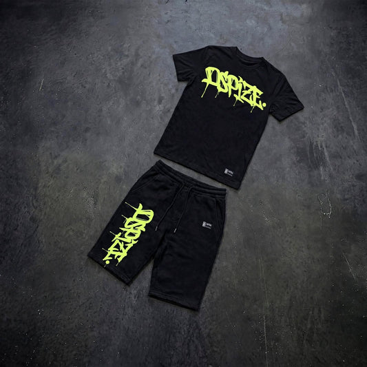 Dspize Handstyle 'Black / Sorbet' Tee and Short Set